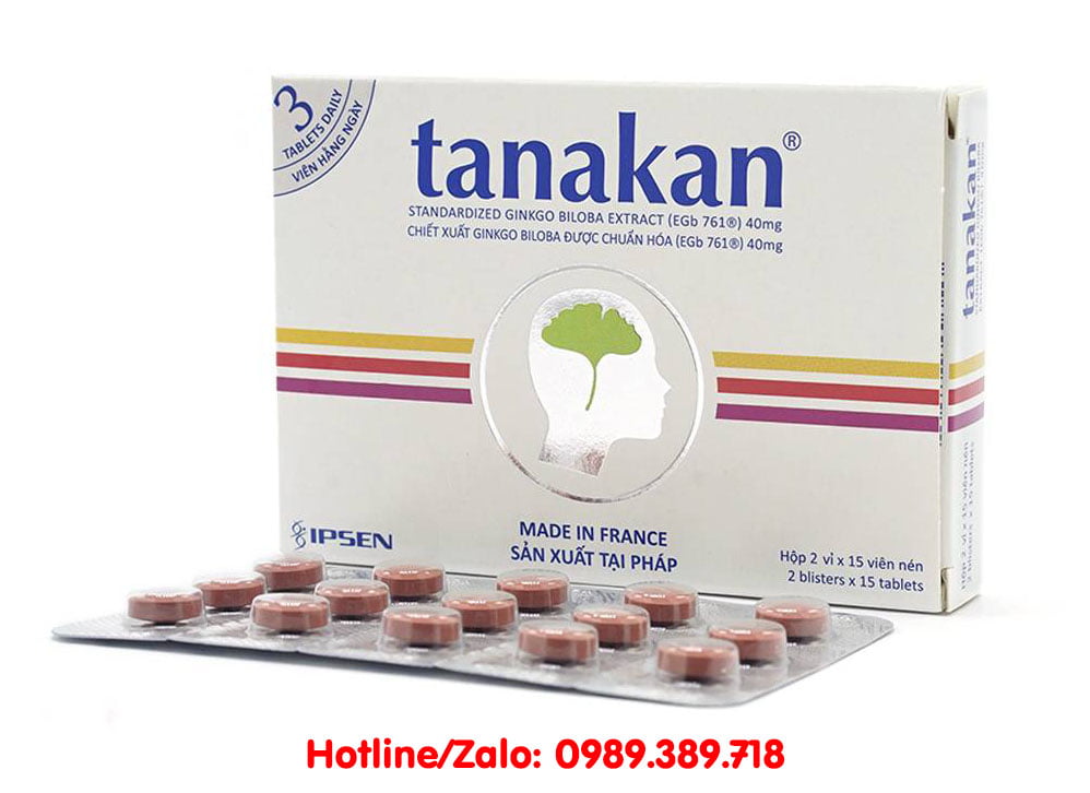 Giá thuốc Tanakan của Pháp