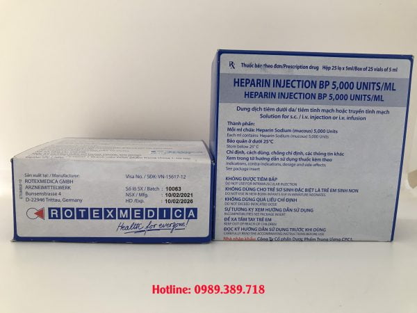 Giá thuốc Heparin