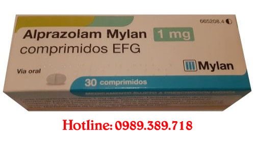 Thuốc Alprazolam Mylan 1mg giá bao nhiêu?