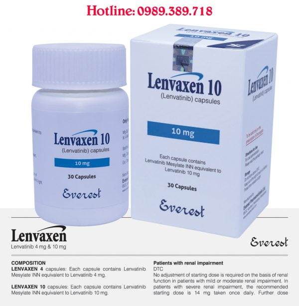 Thuốc Lenvaxen 10 giá bao nhiêu?