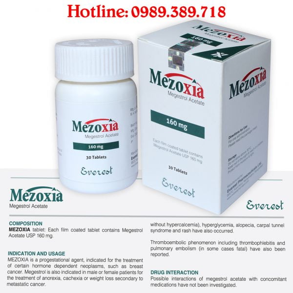 Giá thuốc Mezoxia 160mg