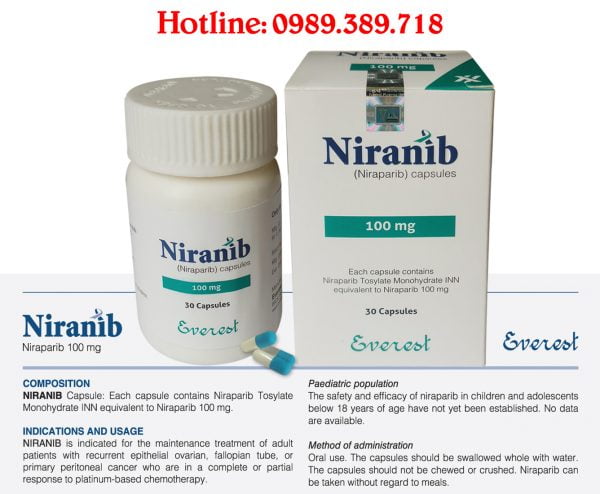 Giá thuốc Niranib 100mg