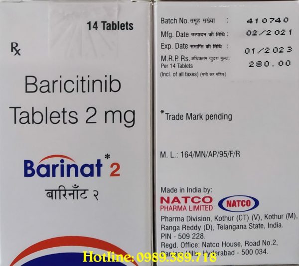 Giá thuốc Barinat 2mg