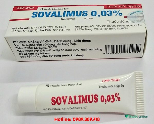 Giá thuốc Sovalimus 0,03%