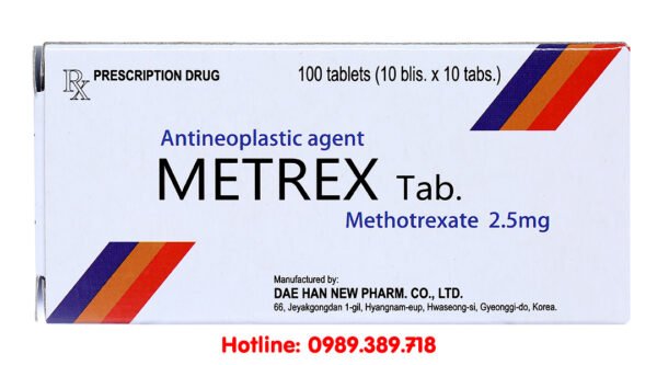 Giá thuốc Metrex Tab 2.5mg
