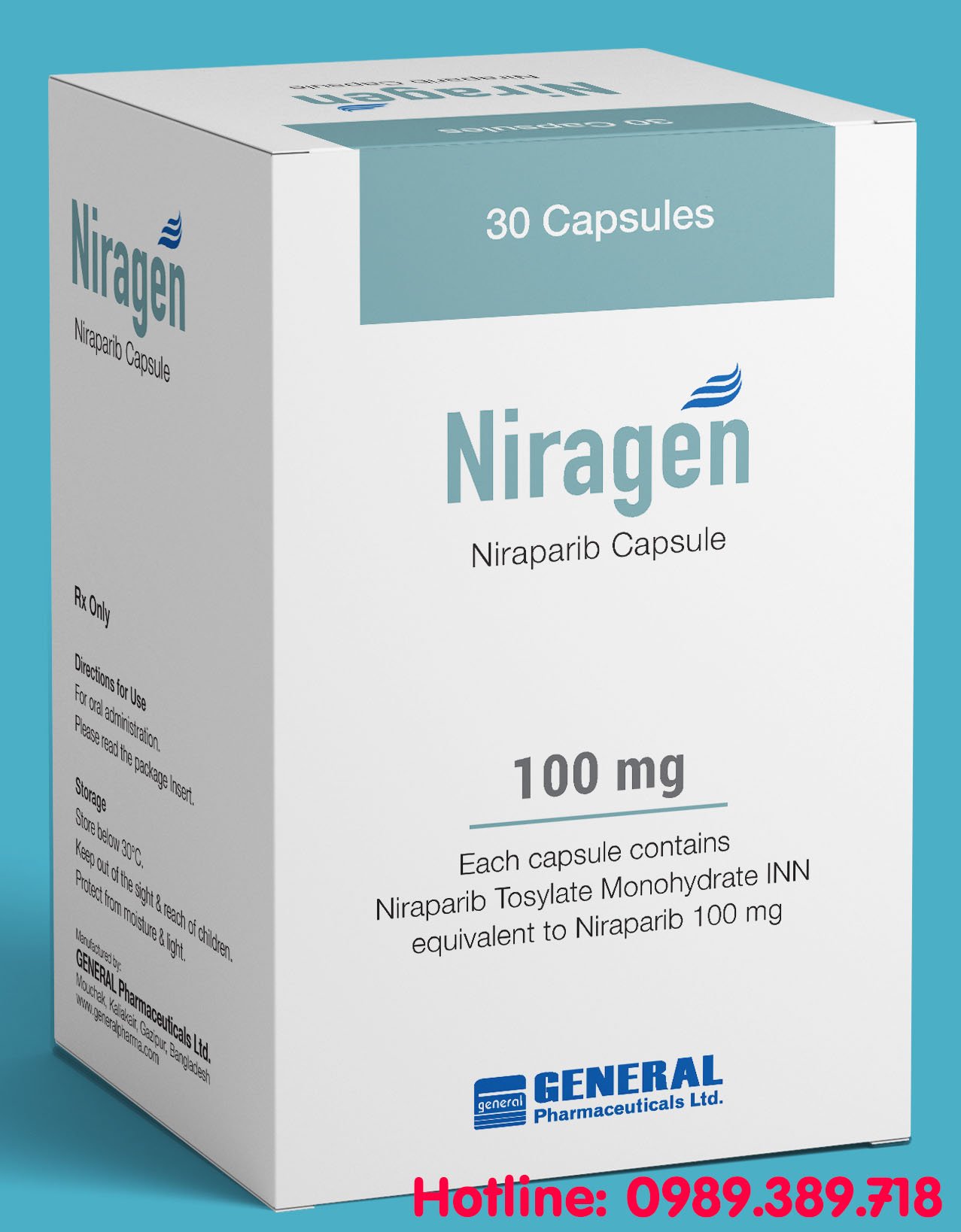 Giá thuốc Niragen 100mg