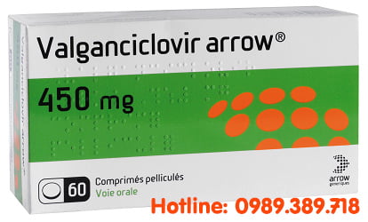 Giá thuốc Valganciclovir arrow 450mg