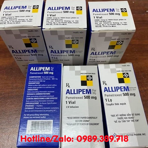 Giá thuốc Allipem 500mg