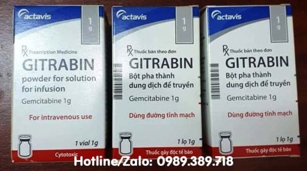 Giá thuốc Gitrabin 1g