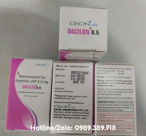 Giá thuốc Dacilon 0.5mg