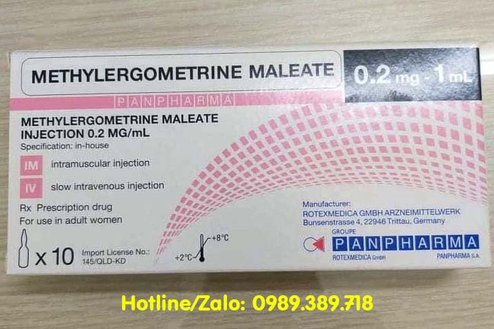 Giá thuốc Methylergometrine Maleate 0.2mg/ml