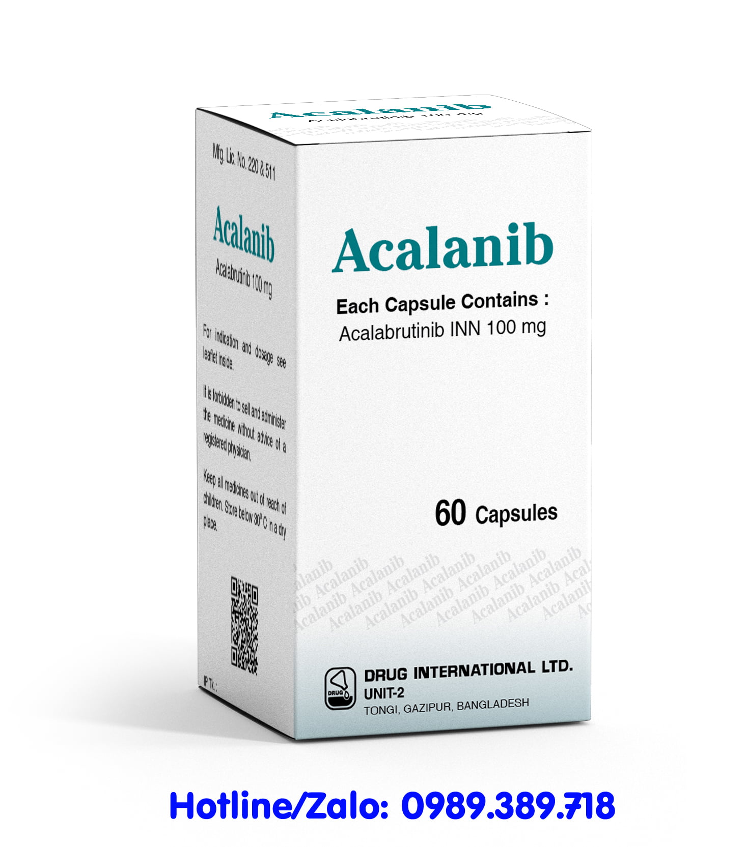 Giá thuốc Acalanib 100mg