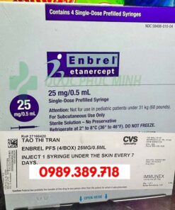 Giá thuốc Enbrel 25mg/0.5ml