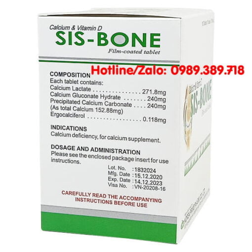 Giá thuốc Sis-bone